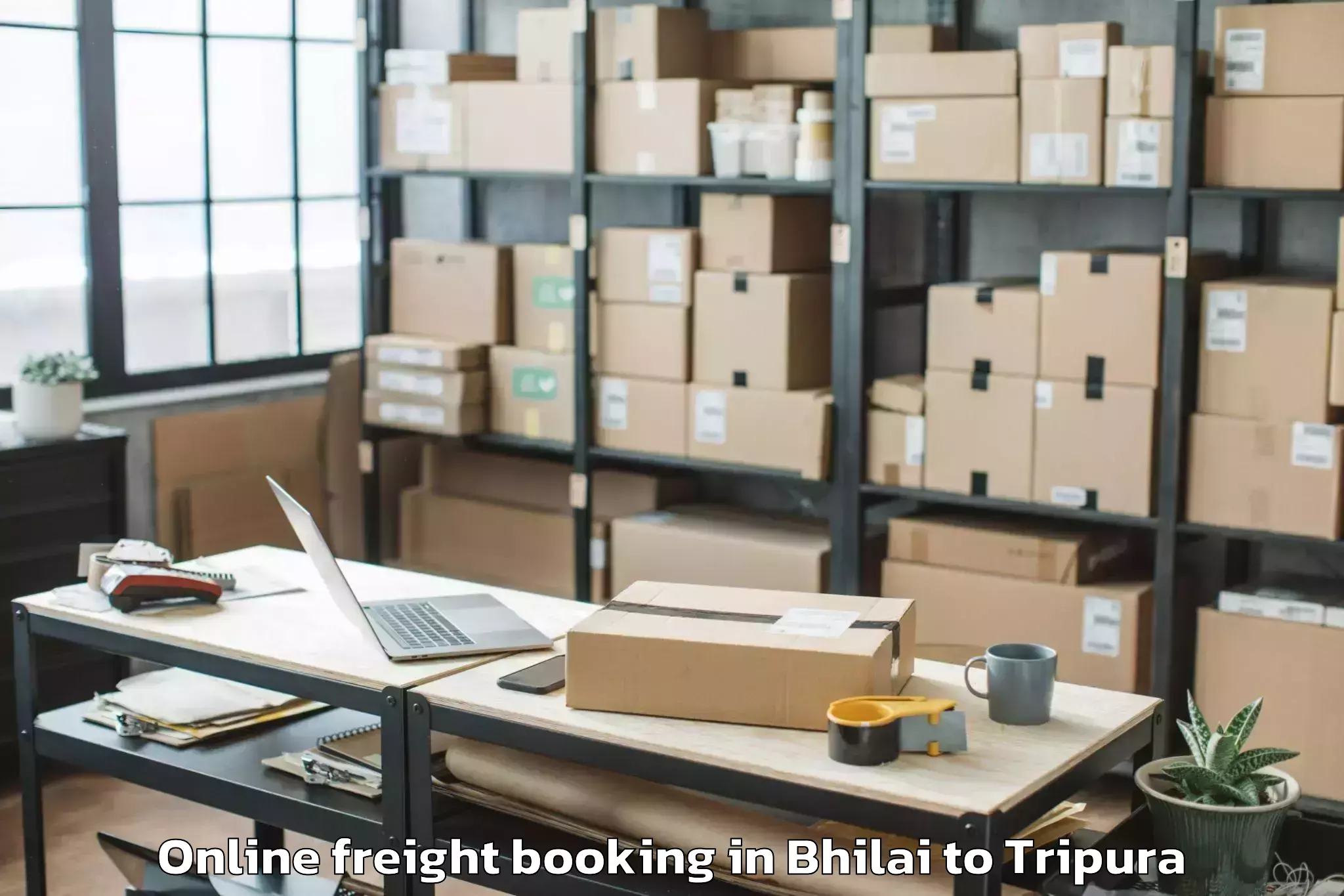 Professional Bhilai to Tulashikhar Online Freight Booking